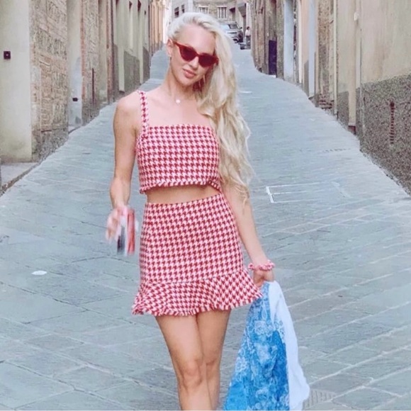 Lovers+Friends Houndstooth set - Picture 1 of 5